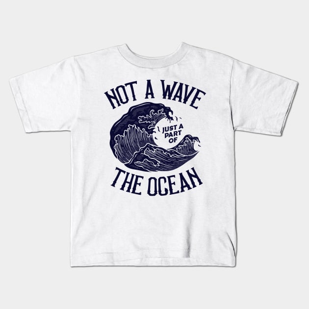 Part of the ocean Kids T-Shirt by Vintage Division